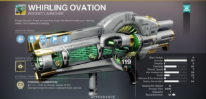 Whirling Ovation Raid Exotic - Destiny 2