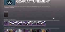 Desert Perpetual Gear Attunement unlocked in the Atlas and Almanac Quest - Destiny 2