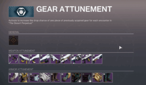 Desert Perpetual Gear Attunement unlocked in the Atlas and Almanac Quest - Destiny 2