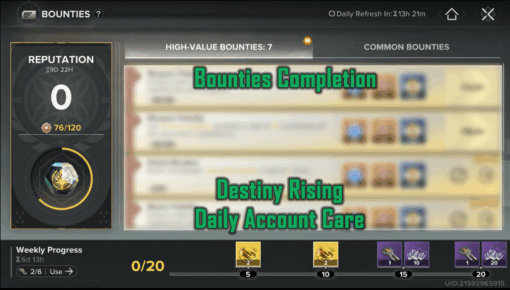 Bounties - Destiny Rising