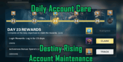 Daily Account Care - Destiny Rising