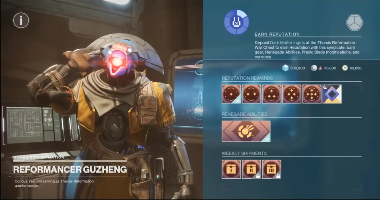 Syndicate Rank Boost - Destiny 2