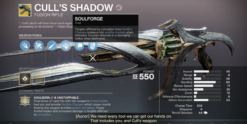 Cull's Shadow Exotic - Destiny 2